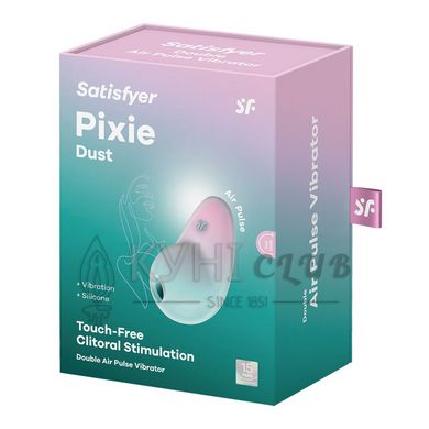 Вакуумний стимулятор з вібрацією Satisfyer Pixie Dust Mint/Pink 106993 фото