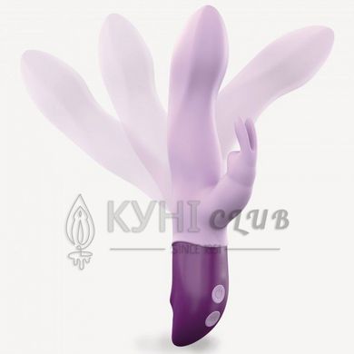 Вібратор-кролик Love To Love Hello Rabbit Violet з гнучким стовбуром і стимуляцією точки G, 2 мотори 108876 фото