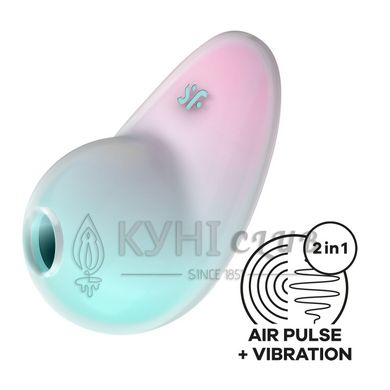 Вакуумний стимулятор з вібрацією Satisfyer Pixie Dust Mint/Pink 106993 фото