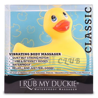 Вібромасажер качечка I Rub My Duckie - Classic Yellow v2.0, скромняжка 109047 фото