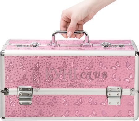 Большой кейс для хранения секс-игрушек BMS Factory Large Lokable Vibrator Case Pink, кодовый замок 106798 фото