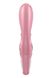 Смарт вибратор кролик Satisfyer Hug Me Pink, 2 мотора, диаметр 4,2см, широкая клиторальная часть 104256 фото 5