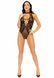 Leg Avenue Net and lace halter bodysuit OS Black 105872 фото 9