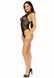 Leg Avenue Net and lace halter bodysuit OS Black 105872 фото 10