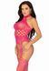 Кружевной бодистокинг с открытым доступом Leg Avenue High neck lace bodystocking One size Raspberry 106560 фото 4