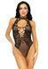 Leg Avenue Net and lace halter bodysuit OS Black 105872 фото 4