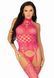 Кружевной бодистокинг с открытым доступом Leg Avenue High neck lace bodystocking One size Raspberry 106560 фото 5