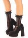 Шкарпетки ажурні Leg Avenue Mini Bow Lace Anklet, чорні, з рюшами, декор &mdash; бантики 110079 фото 2