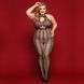 Сітчастий бодістокінг-халтер JSY &laquo;Сітки Арії&raquo; Plus Size, black, комбінезон, відкритий доступ 106437 фото 1