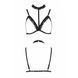 Бюстгальтер-стрепы с чокером SHELLY BRA black L/XL - Passion Exclusive 104380 фото 5