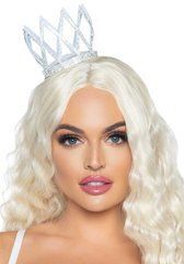 Корона со стразами Leg Avenue Faux rhinestone die cut crown, с резиночками для крепления 105923 фото