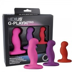 Набор вибромассажеров простаты Nexus G-Play Trio Plus, макс диаметр 2,3-3,0-3,5см, для новичков 101925 фото