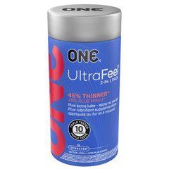 Презервативы ONE Ultra Feel, ультратонкие, c дополнительной смазкой, 10 шт, подарочная упаковка-тубус 109838 фото