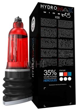 Гідропомпа Bathmate Hydromax 7 WideBoy Red (X30) для члена довжиною від 12,5 до 18 см, діаметр до 5, 109213 фото