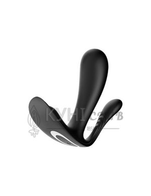 Подвійний смарт-вібратор у трусики Satisfyer Top Secret+ Black 104099 фото