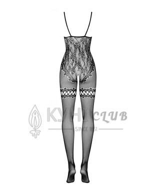 Бодистокинг Obsessive Bodystocking F213 XL/XXL, имитация кружевного боди и резинки для чулок 105207 фото