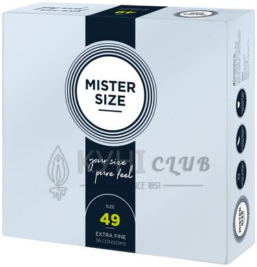 Презервативи Mister Size - pure feel - 49 (36 condoms), товщина 0,05 мм 105964 фото