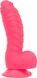 Ребристый фаллоимитатор на присоске ADDICTION &mdash; Tom 7&Prime; Dildo With Balls &mdash; Pink, вибропуля в подарок 103478 фото 1