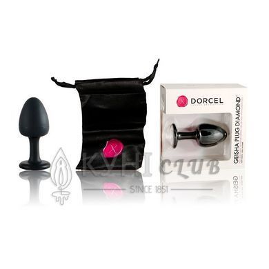 Анальна пробка Dorcel Geisha Plug Diamond M з кулькою всередині, створює вібрації, макс. діам. 3,2см 101245 фото