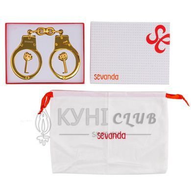 Наручники LOCKINK Pretty-sub Handcuffs, золотистые, металлические, можно открыть без ключа 110055 фото
