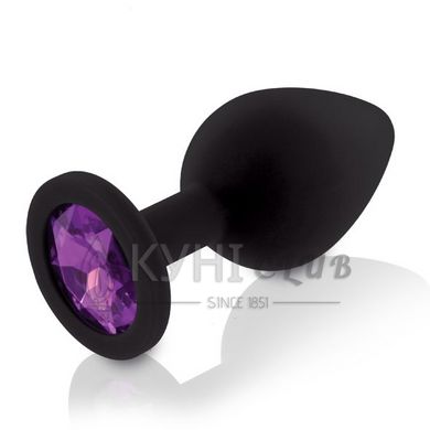 Набір анальних пробок із кристалом Rianne S: Booty Plug Set Black, діаметр 2,7см, 3,5см, 4,1см 108649 фото