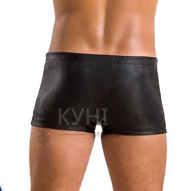 Мужские кожаные боксеры с заклепками Passion 048 SHORT DAVID XXL/XXXL Black 105594 фото