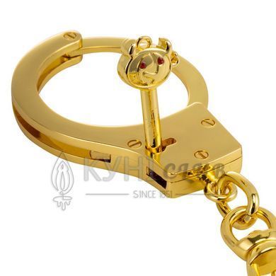 Наручники LOCKINK Pretty-sub Handcuffs, золотистые, металлические, можно открыть без ключа 110055 фото