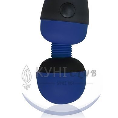 Вібромасажер PalmPower Recharge Blue, перезаряджуваний, гнучка головка, тревел-замок 106799 фото
