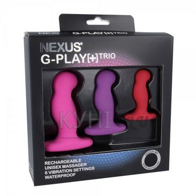 Набір вібромасажерів простати Nexus G-Play Trio Plus, макс діаметр 2,3-3,0-3,5 см, для новачків 101925 фото