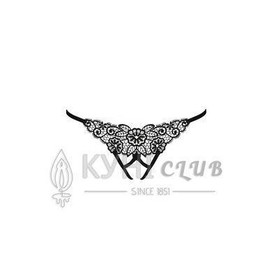 Трусики кружевные с доступом VIOLANTE THONG black L/XL - Passion Exclusive 101634 фото