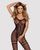 Бодистокинг Obsessive Bodystocking F213 XL/XXL, имитация кружевного боди и резинки для чулок 105207 фото