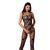 Ажурный бодистокинг с интимными вырезами Passion BS076 black 102145 фото