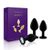 Набор анальных пробок с кристаллом Rianne S: Booty Plug Set Black, диаметр 2,7см, 3,5см, 4,1см 108649 фото