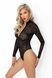 Боді під леопард Noir Handmade F287 Leopard flock bodysuit with long sleeves, XL, довгий рукав 108178 фото 2