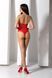 Бодистокинг с имитацией корсетной шнуровки Passion BS094 One Size, red, цветочный узор, с доступом 106941 фото 9
