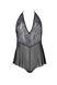 Боди Passion LEAFA BODY black, L/XL, на завязках, мягкая чашка, низ в виде шортиков 108522 фото 3
