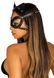 Маска кішки з екошкіри Leg Avenue Vegan leather studded cat mask Black 106561 фото 2