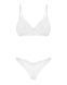Комплект Obsessive Alissium 2-pcs set, M/L, мереживо, ліф з м&rsquo;якою чашкою, трусики танга 109659 фото 6
