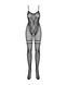Бодистокинг Obsessive Bodystocking F213 XL/XXL, имитация кружевного боди и резинки для чулок 105207 фото 5