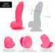 Ребристый фаллоимитатор на присоске ADDICTION &mdash; Tom 7&Prime; Dildo With Balls &mdash; Pink, вибропуля в подарок 103478 фото 5