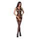 Бодістокінг Passion BS066 One Size, Black, комбінезон, імітація панчіх і пояса з гартерами 100766 фото 3