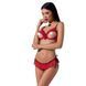 Комплект белья CHERRY SET OpenBra red L/XL - Passion Exclusive: открытый лиф, трусики-юбочка 109093 фото 1