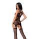 Бодістокінг Passion BS066 One Size, Black, комбінезон, імітація панчіх і пояса з гартерами 100766 фото 2