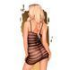 Мини-платье в горизонтальные полосы Penthouse - Ecstasy Queen Black XL 103176 фото 2