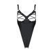 Боді з екошкіри Passion CELINE BODY 4XL/5XL black, з доступом, відкритий 105100 фото 3