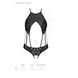 Боді з відкритим доступом Passion TASMINA BODY XXL/XXXL, black, екошкіра, шнурівки, ажурні мережива 106359 фото 5