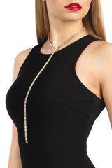 Кольє зі стразами Bijoux Pour Toi - Audrey Gold 103795 фото