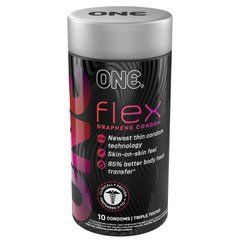 Презервативы ONE Flex Graphene, 10 шт, супертонкие, очень прочные, подарочная упаковка-тубус 109839 фото