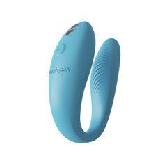 Смарт-вібратор для пар We-Vibe Sync GO Turquoise, тревел-кейс 109581 фото