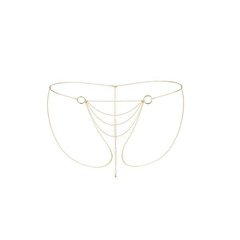 Цепочка-трусики Bijoux Indiscrets Magnifique Bikini Chain – Gold, украшение для тела 100388 фото